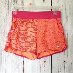 Nike Shorts | Nike Dri Fit Shorts Pink Orange Zebra Print Large | Poshmark